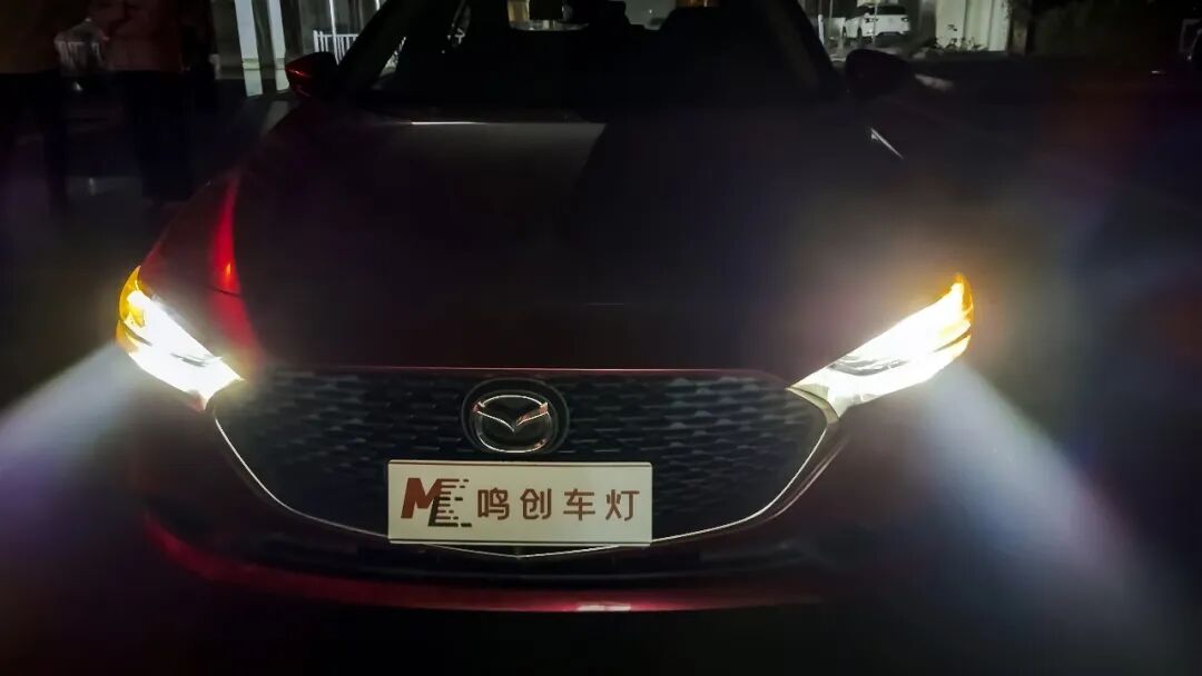 马自达昂克赛拉车灯升级马瑞利雾行者LED大灯双光透镜