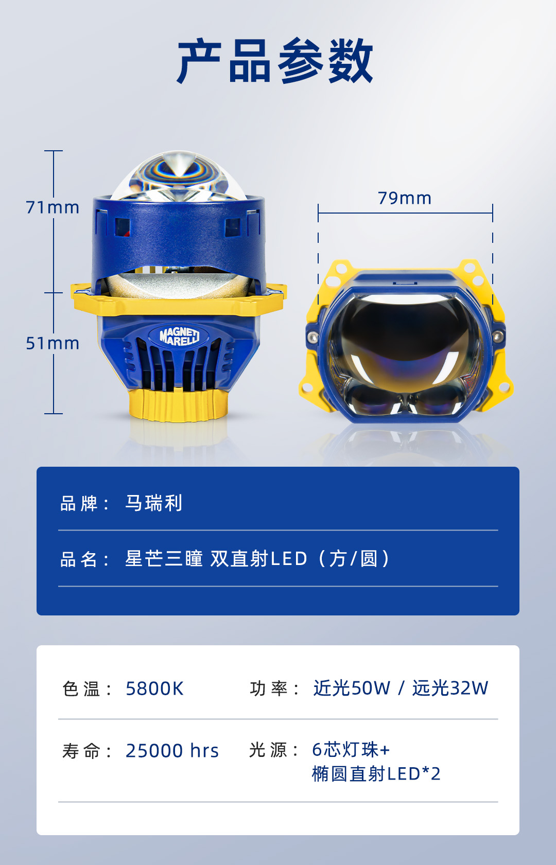 马瑞利星芒三瞳产品详情图 8